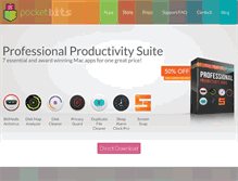 Tablet Screenshot of pocketbitsllc.com
